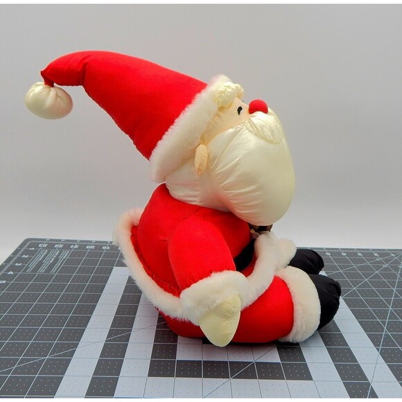 Musical Santa Claus Nylon Parachute Christmas Tree 10 Inch Plays Partial Songs - Picture 3 of 9